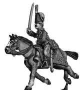 Hussar officer charging (28mm)