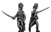 Light Infantry officer c1791-94, casque helmet, long tailed jack (28mm)