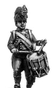 Light Infantry drummer c1791-94, casque helmet, long tailed jack (28mm)