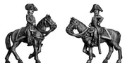 Light Infantry mounted officer c1791-94, bicorne, long tailed (28mm)
