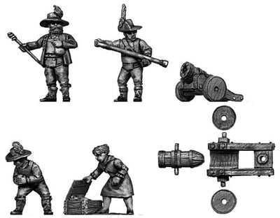 Tyrolean cannon and crew (28mm)