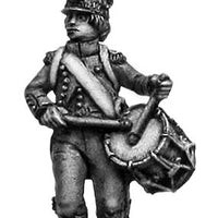 Light Infantry drummer c1793-96, casque helmet, short tailed jacket (28mm)