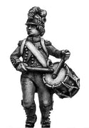 Light Infantry drummer c1793-96, casque helmet, short tailed jacket (28mm)