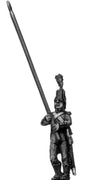 Light Infantry standard bearer c1793-1800, bicorne, short tailed (28mm)