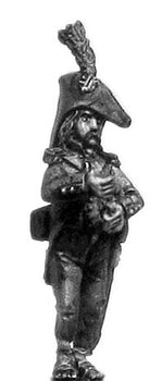 Light Infantry standard bearer c1793-1800, ragged campaign uniform (28mm)