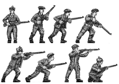 Soviet Factory Militia with rifle (28mm)