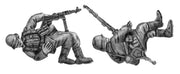 German infantry casualties in helmet (28mm)