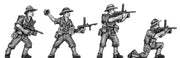 Australian infantry attacking, slouch hat, Owen gun (28mm)