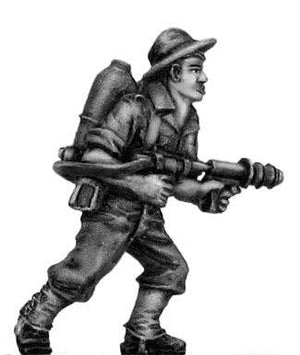 Australian infantry with flamethrower, slouch hat (28mm)
