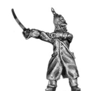 Russian Infantry Officer in greatcoat and helmet (18mm)
