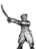 Russian infantry officer in greatcoat and cap (18mm)