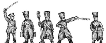 Russian Don Cossack artillery crew (18mm)