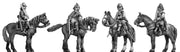 Harquebusier in helmet w/sword at rest (18mm)
