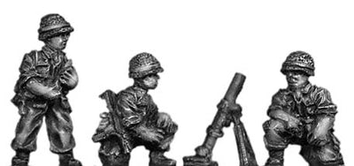 Legionnaire 80mm Mortar team in helmet (15mm)