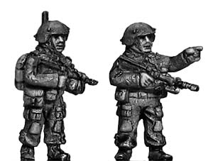 Australian command team standing (15mm)