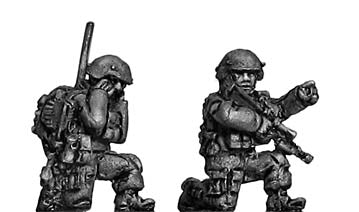 Australian command team kneeling (15mm)