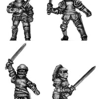 Men of Grandeur with sword, armoured (18mm)