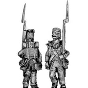 Center company, marching, covered shako (18mm)