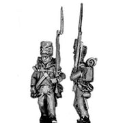 Flank company, marching, covered shako (18mm)