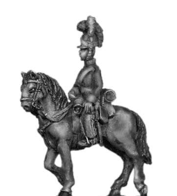 Household cavalry officer in helmet (18mm)