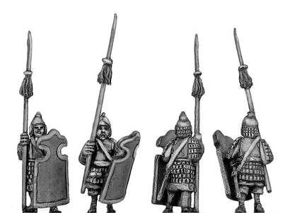 Nan Chao heavy infantry with shield and spear (15mm)