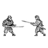 Samurai in heavy armour with pole arms (15mm)