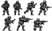 Sci-Fi German Stormtrooper with assault rifle (15mm)