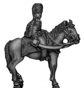 Russian Hussar with busby, officer (18mm)