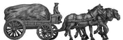 Russian 3 horse Regimental wagon (18mm)