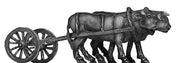 Russian limber and two oxen (18mm)