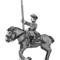 Regiment of horse in tricorn standard bearer (18mm)