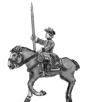 Regiment of horse in tricorn standard bearer (18mm)