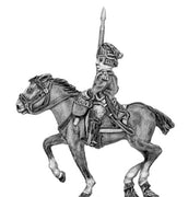 Light Dragoon in helmet standard bearer (18mm)