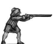 Tlingit warrior, slatted wooden armour and musket (15mm)