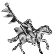 Wood Elf standard bearer, mounted (18mm)