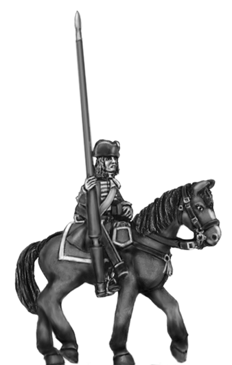 Spanish Guard Cavalry, standard bearer (18mm)