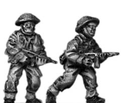 Gurkha infantry with Thompson SMG in helmet (15mm)