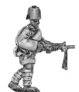 Italian Askari in fez LMG- advancing (15mm)