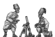 Italian Askari in fez with Mortar - 2 fig set (15mm)