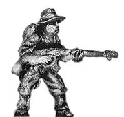Pacific Australians, with flame thrower, in bush hat (15mm)