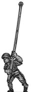 Japanese infantry standard bearer in helmet advancing (15mm)