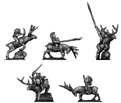 Elves mounted on stags (10mm)