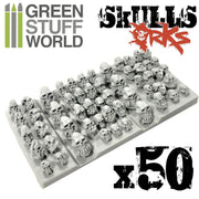 50x Resin ORK Skulls