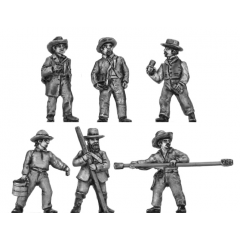 Artillery crew in hat (15mm)