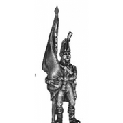 Ensign, standing, cast flag (18mm)