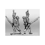 Light infantry, advancing at trail (18mm)