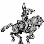 Dragoon trumpeter, watering cap, overalls (18mm)