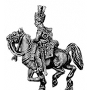 Dragoon trumpeter, in turban (18mm)