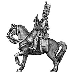 Hussar trumpeter, busby (18mm)