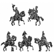 Hill and Uxbridge, mounted and three ADCs  (18mm)